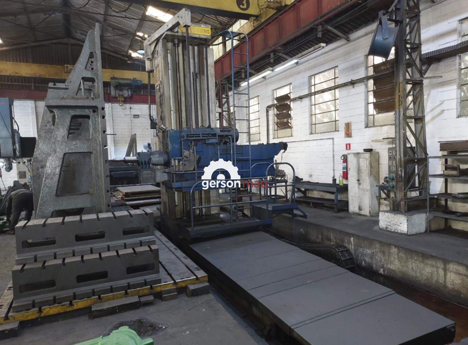 MANDRILHADORA CNC GIDDINGS E LEWIS - FUSO 152 - CURSO DE 7500 mm